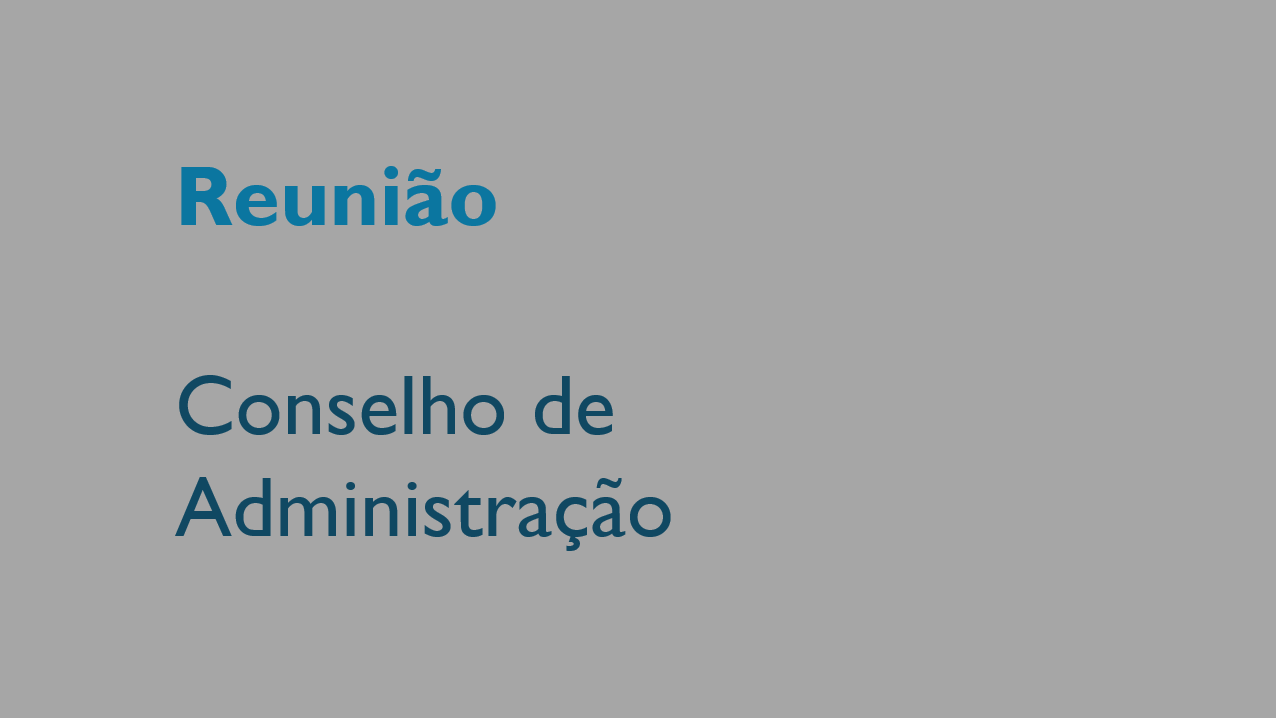 Reunião do Conselho de Administração de 18 de dezembro