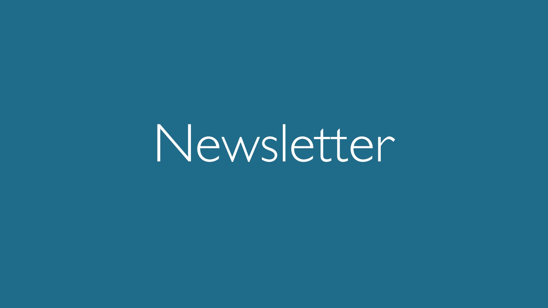 Newsletter #6